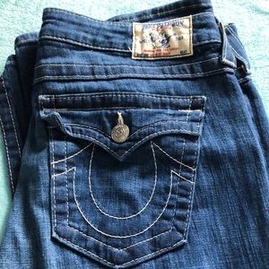 Sz 32 True Religion med.blue Hi-Rise Boot cut